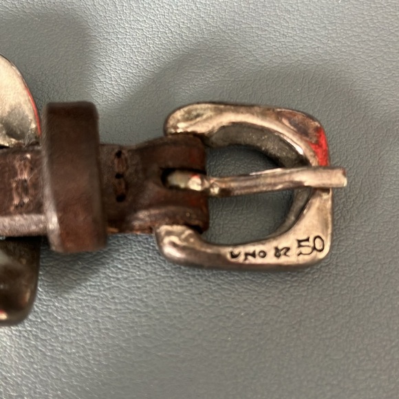 Uno de 50 metal & leather bracelet.  Like new. - Picture 2 of 7